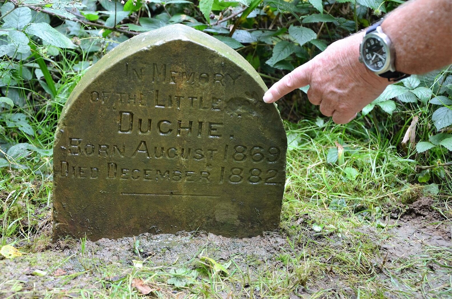 Man Discovers Pet Rabbit Headstone From 1800s - The Dodo