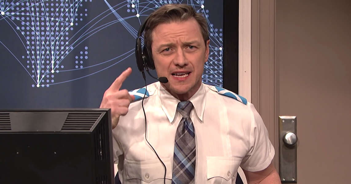 James McAvoy's Thick Scottish Accent on SNL Dooms Kylie Jenner's Plane