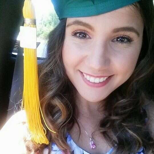 Briena Gianfrancesco on graduation day