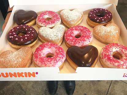 Dunkin Has New Heart Shaped Donuts for Valentine s Day 2019