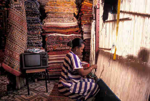carpet making souq marrakech