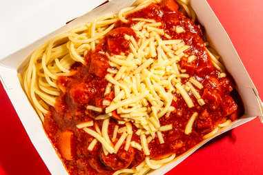 jollibee jolly spaghetti cheese banana ketchup sausage fast food