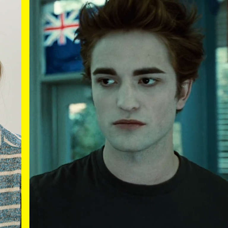 We never see him before. Team Edward or Team Jacob.