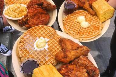 Roscoe's house of chicken and waffles roscoes waffle fried chain breakfast soul food