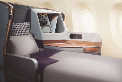 Singapore Airlines bed