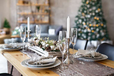 christmas table settings