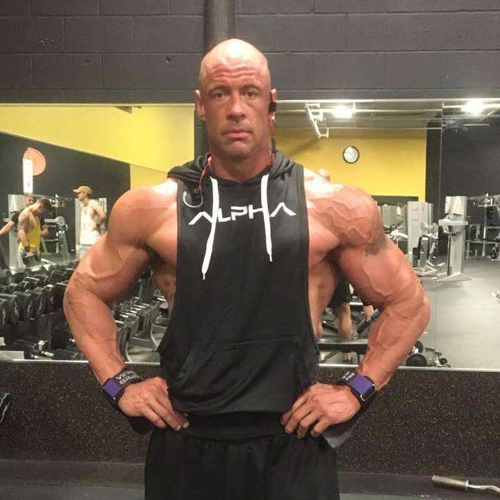 Bobby Humphreys at the gym in Maryland