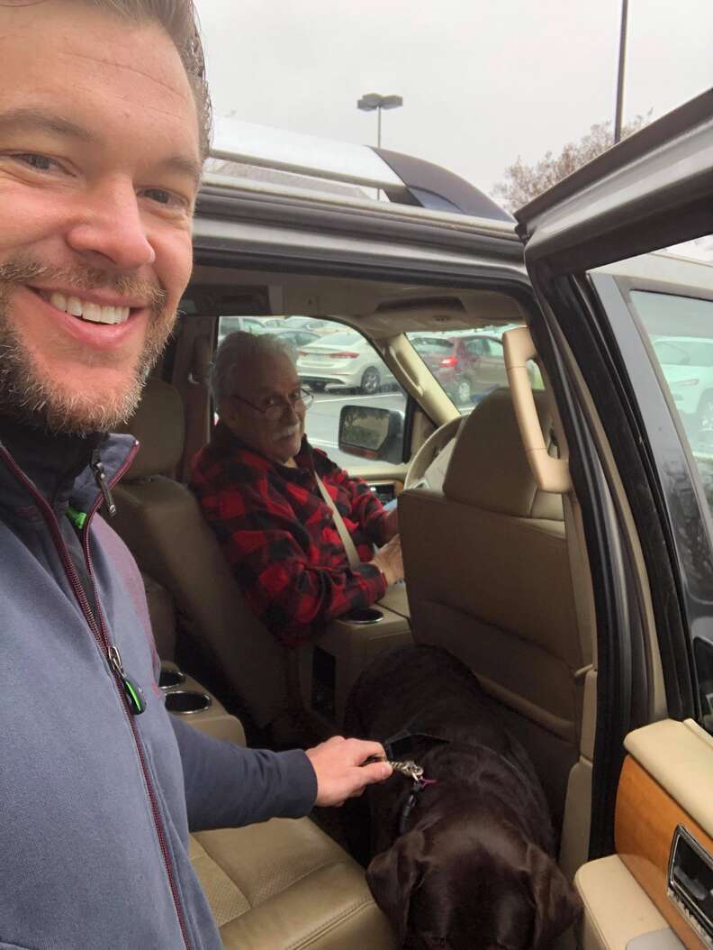 Roxy the Lab is reunited with her owner