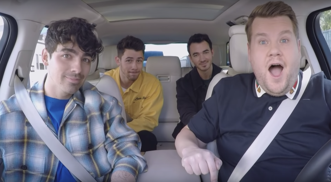 The Jonas Brothers Carpool Karaoke The Band Reunites With James Corden Thrillist