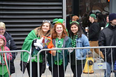 st. patrick's parade spectators in pittsburgh
