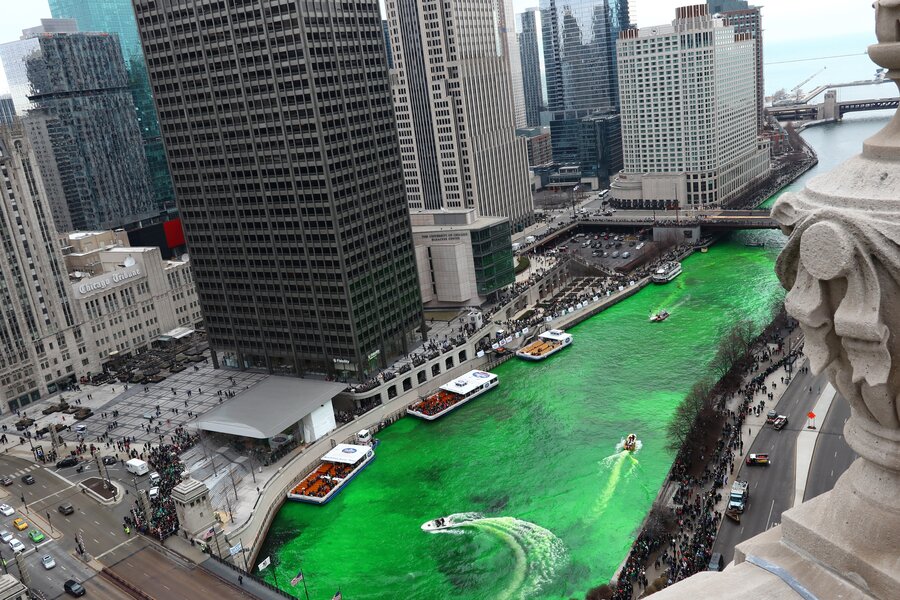 Chicago Dyes River Green in Preparation for St. Patrick's Day – NBC Boston