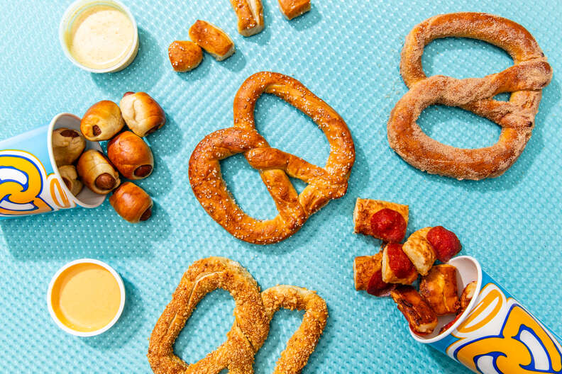 Auntie Anne's pretzels nuggets and dips