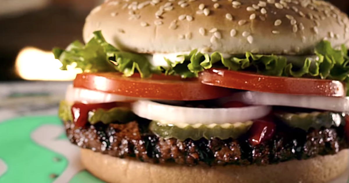 Burger King says hold the veggies: Unveils all-meat burger