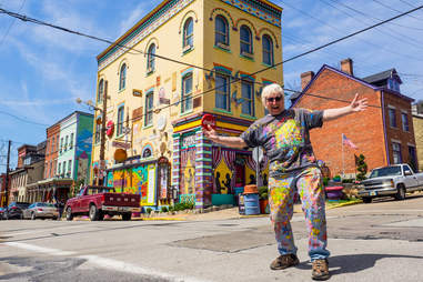 Randy Gilson brought color to Pittsburgh’s Northside with his eye-catching art exhibit.