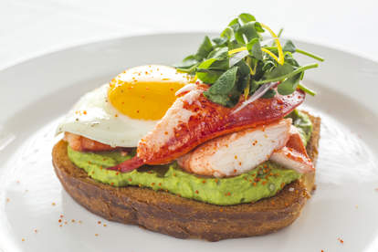 ocean prime lobster avocado toast