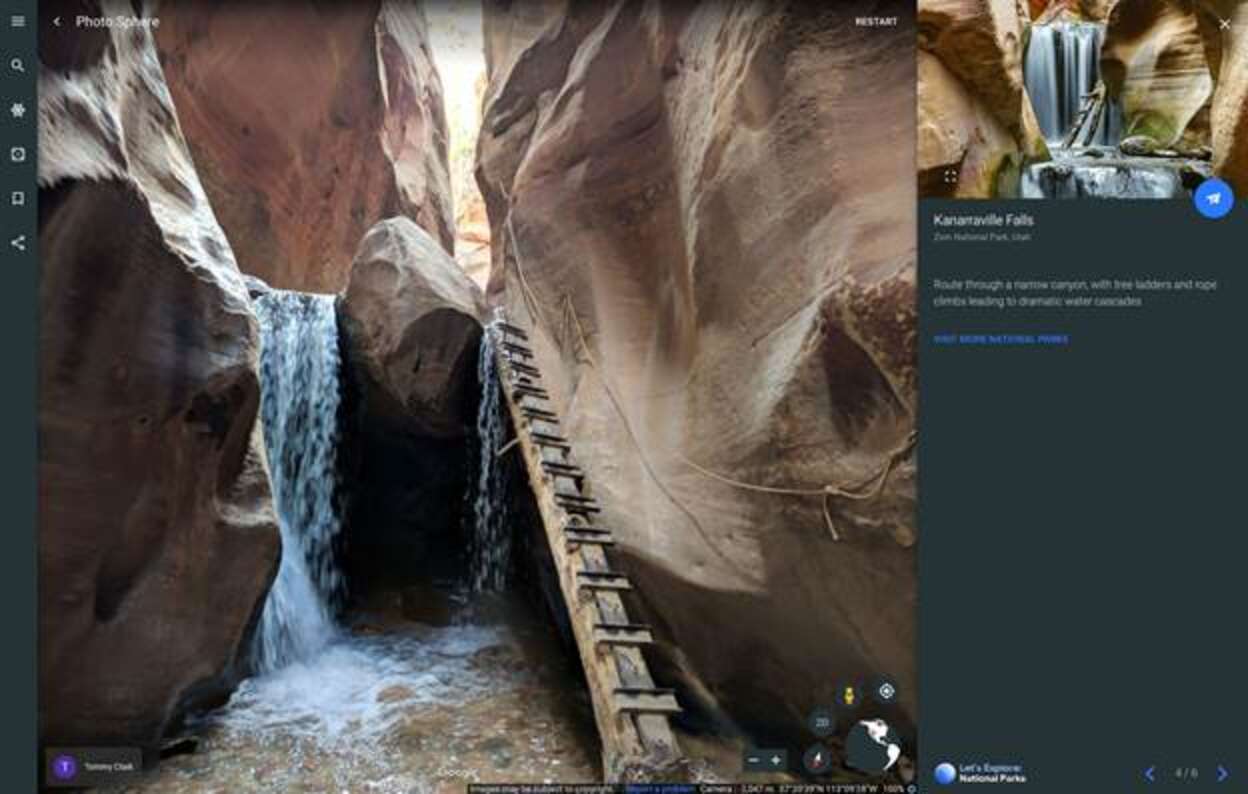 google virtual tour national parks