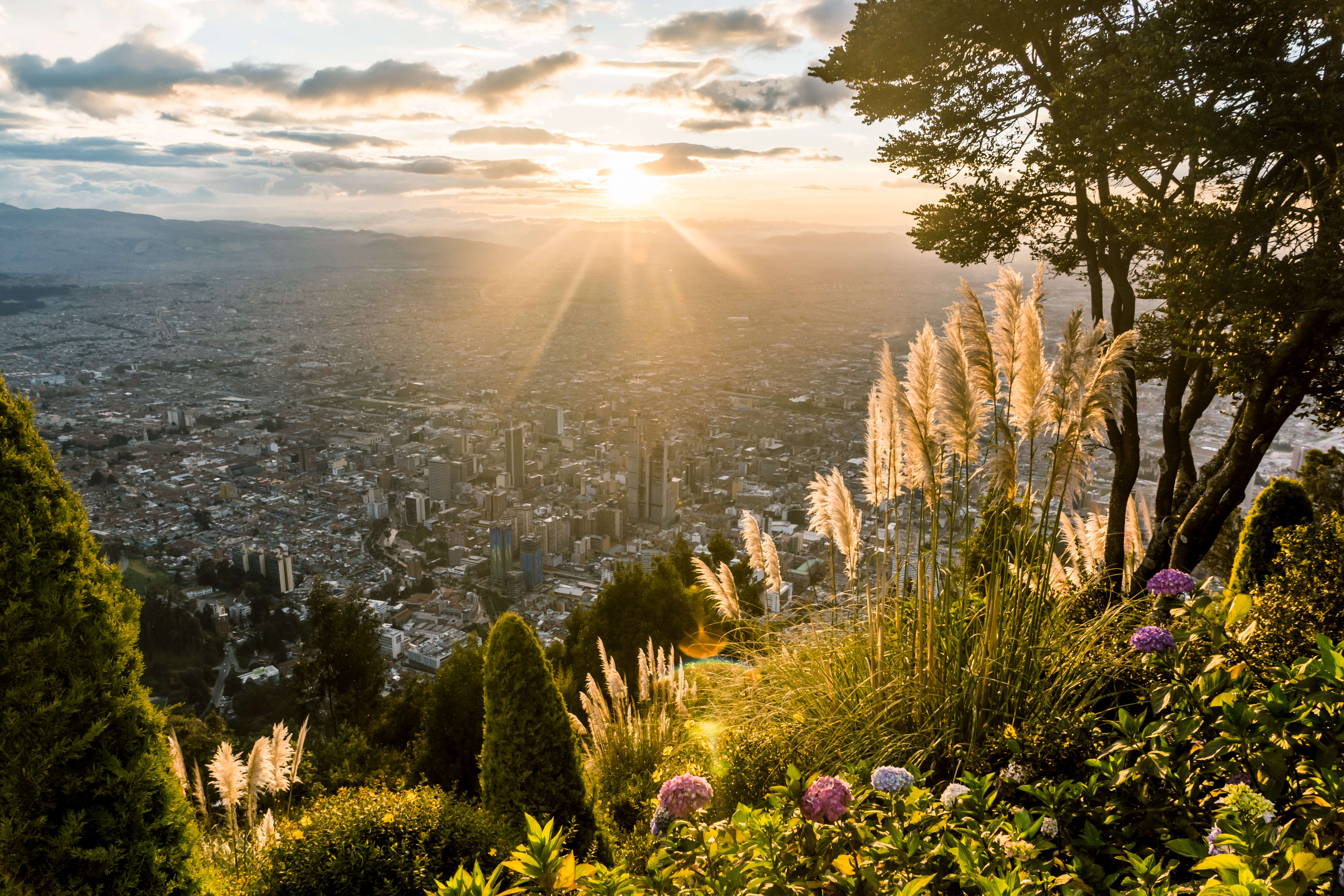 View from Monserrat over Bogota