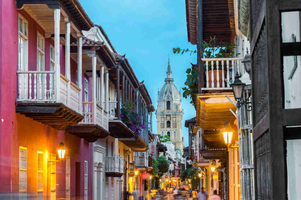 Street View Of Cartagena Cathedral