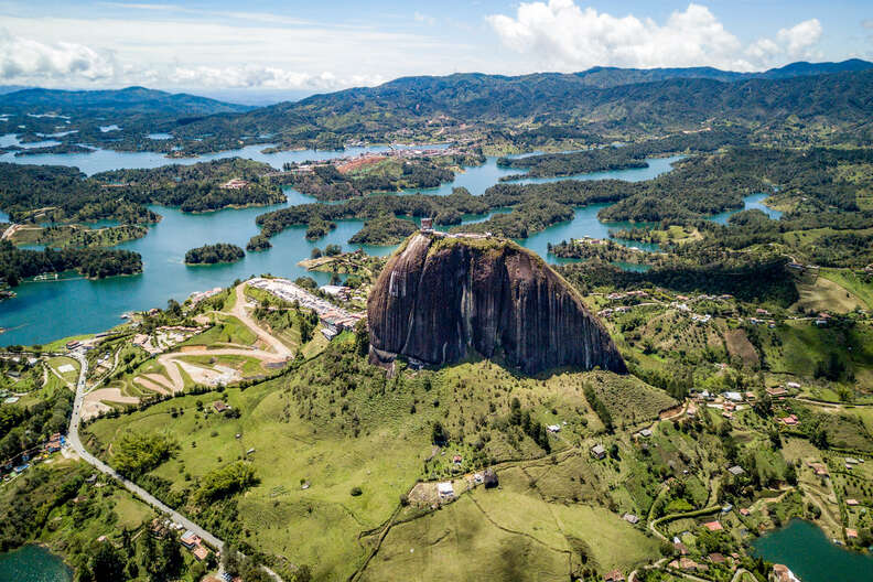 El Peñol of Guatape in Colombia