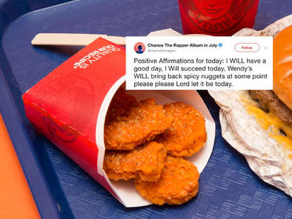wendy's spicy chicken nuggets chance the rapper