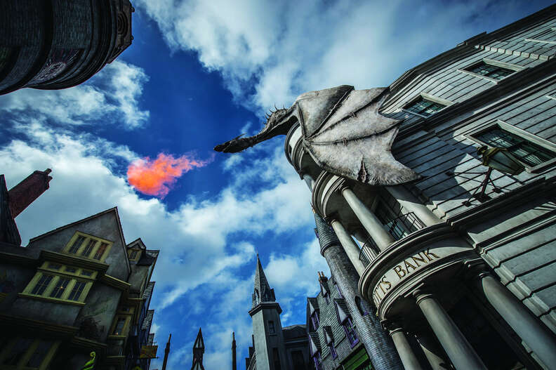 The Hogwarts Express will drop you off in Hogsmeade. 