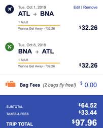 southwest flight sale