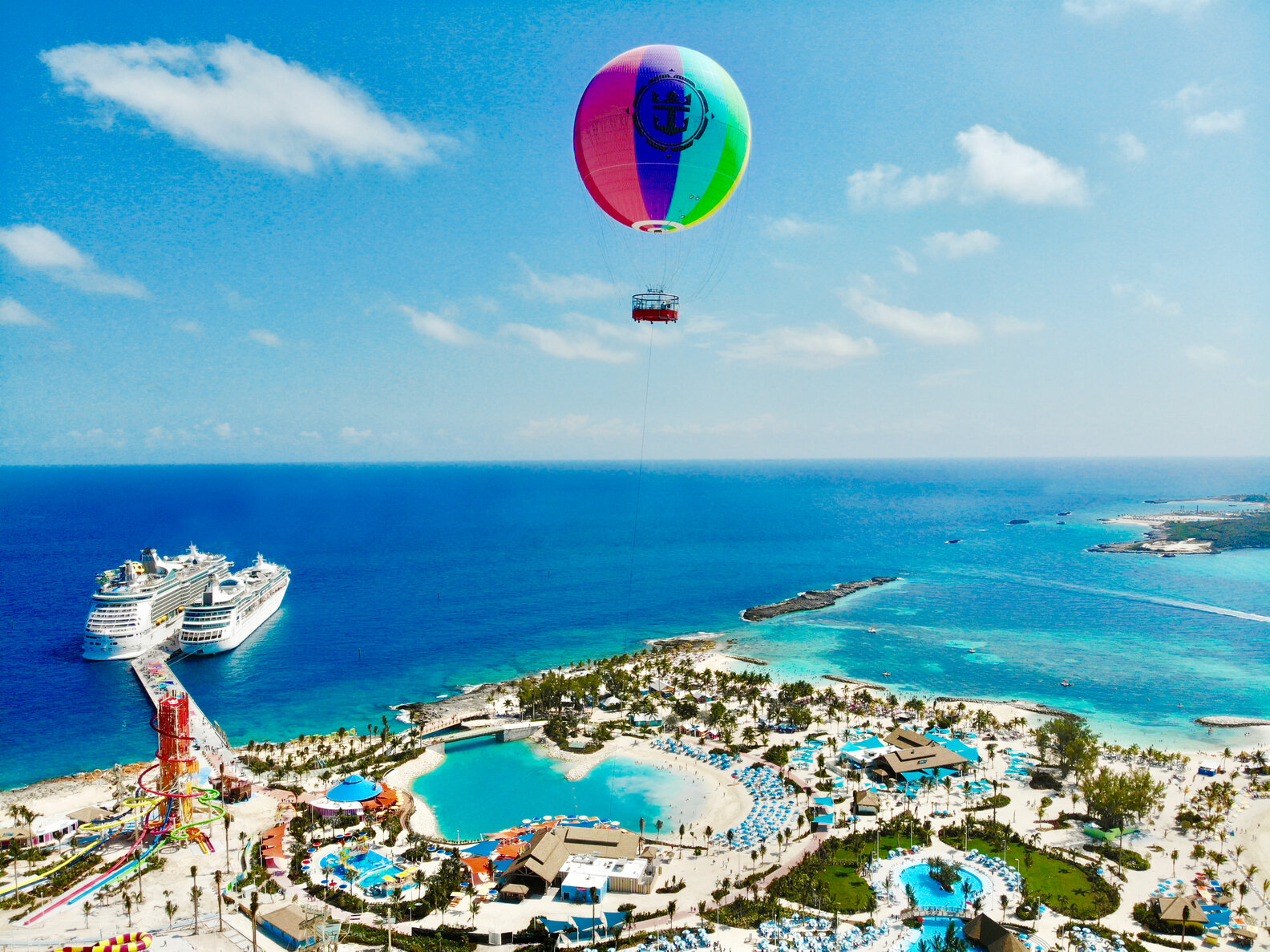 Royal Caribbean's Cococay Opens Tallest Water Slide in North America