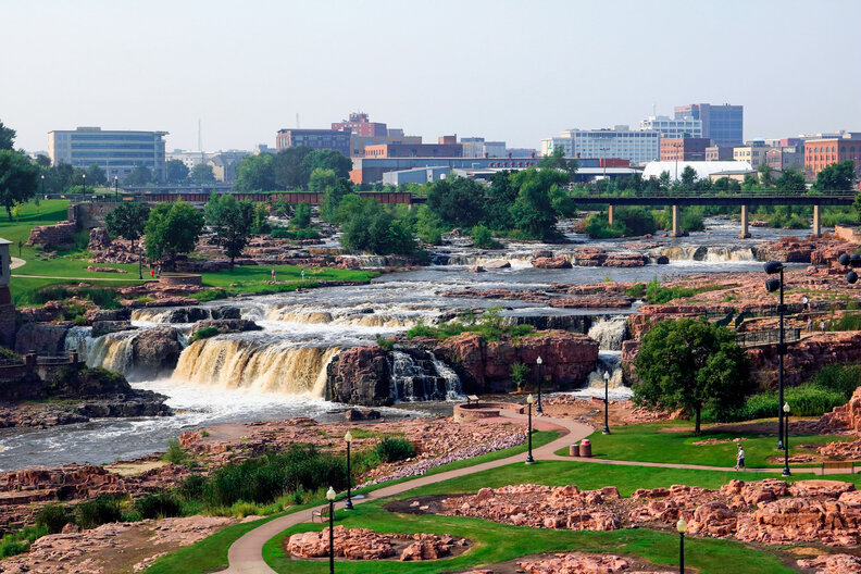 alls Park in downtown Sioux Falls South Dakota