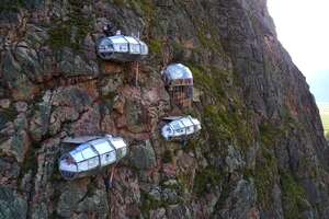 Spend the Night in This Suspended Mountainside Glass Pod With the Best Views in Peru