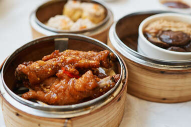 chicken feet dim sum dishes black bean sauce spicy