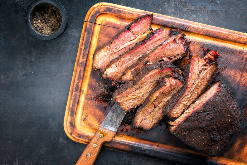 smoked barbecue wagyu beef brisket