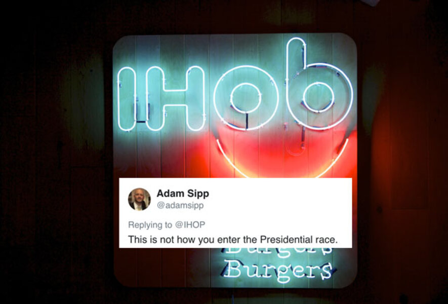 IHOP has renamed itself IHOb: International House of Burgers