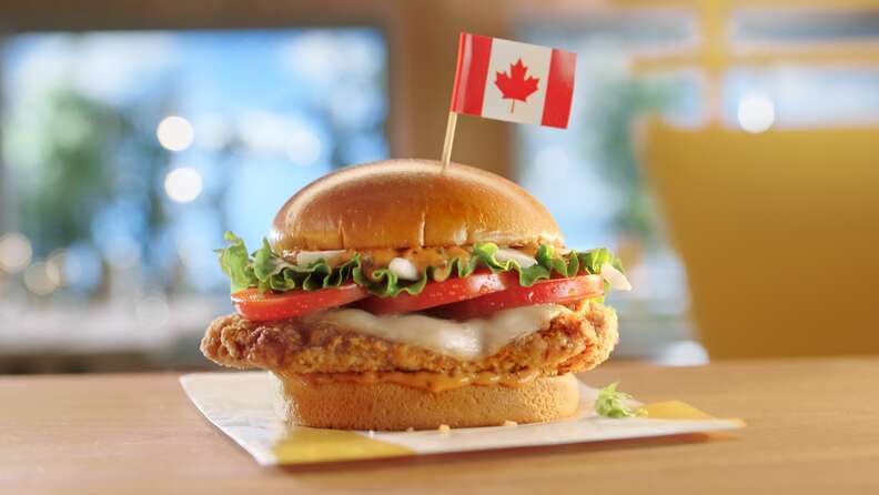 mcdonald's canada canadian chicken mozzarella tomato sandwich