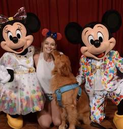 service dog goes to disney