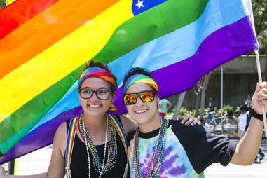 pride parade la flag
