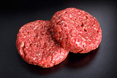 Raw Minced Beef steak burgers