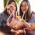 Check out These Giant Tropical Drinks at Mother of Pearl! 