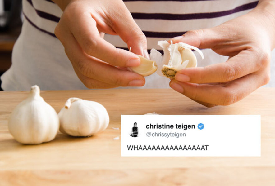 This Person's Garlic Peeling Hack Has Somehow Made People Excited to Peel Garlic