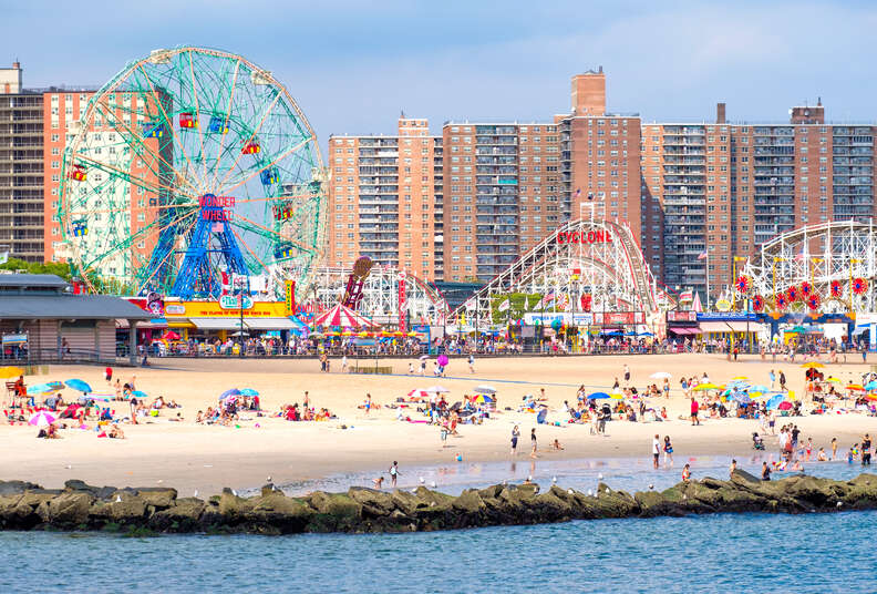 BROOKLYN CYCLONES CONEY ISLAND BOARDWALK EATS OFF WHITE NEW ERA