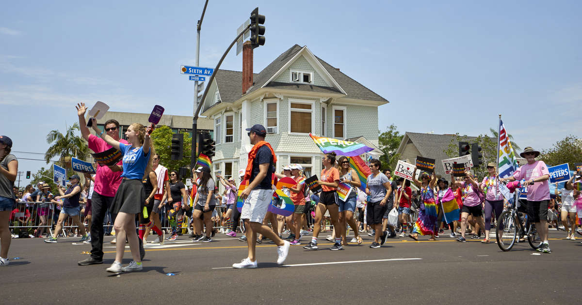 gay pride san diego parade route