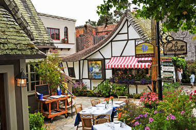 a colorful fairytale village in California