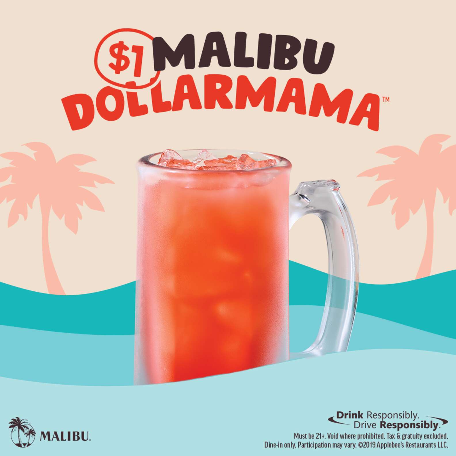 Applebee's 1 Drinks July 2019 How to Get 1 Malibu Dollarmamas