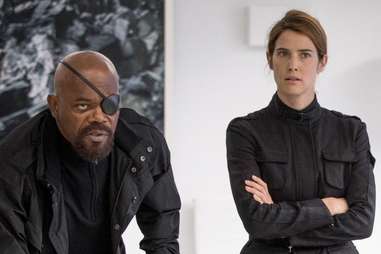 Nick Fury and Maria Hill 