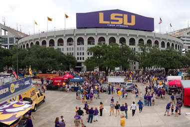 Tiger Stadium during a football game.
