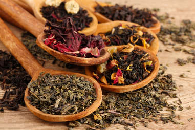 dry tea blends teas blend green black rose herbal aromatic