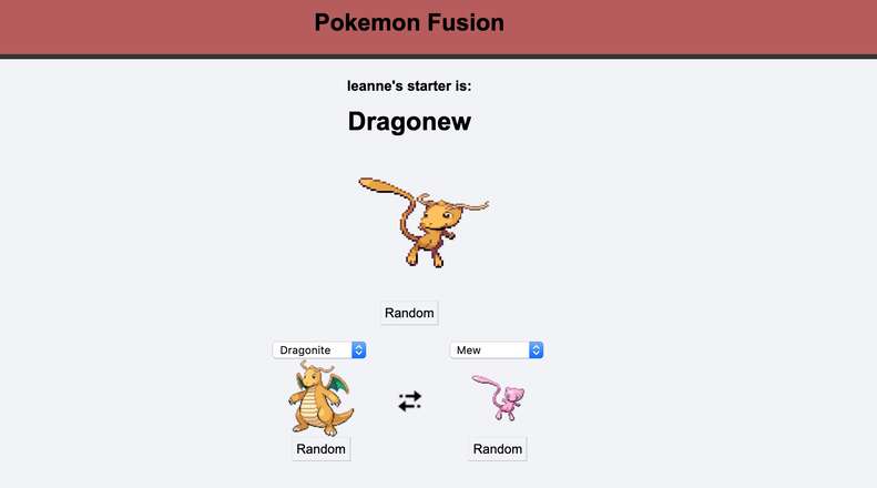 Pokemon Fusion Generator