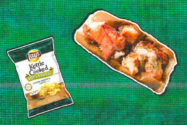 cream cheese and chives lobster roll