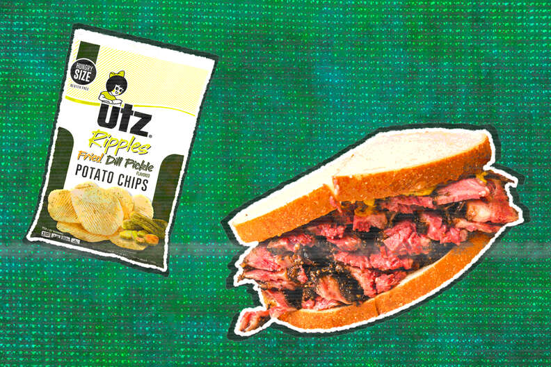 utz dill pickle chips and pastrami