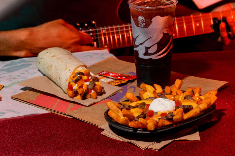 taco bell reaper ranch fries and burrito