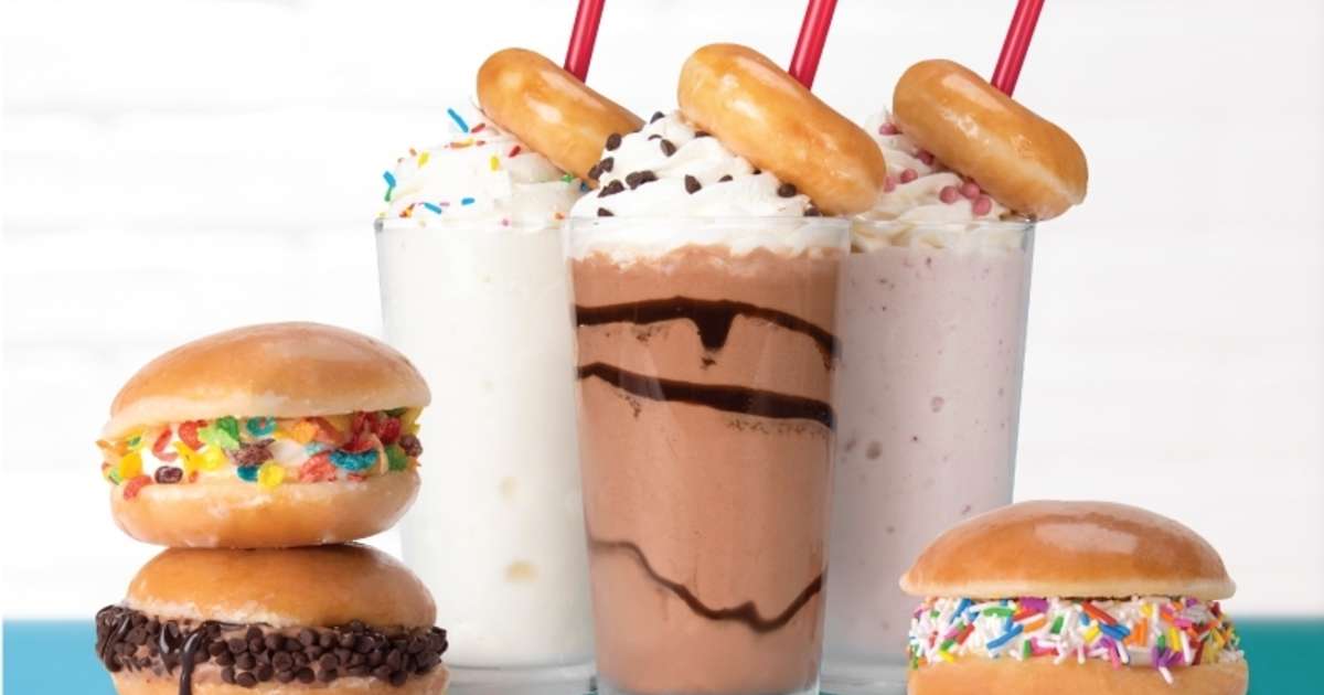Krispy Kreme Adds Donut Ice Cream Sandwiches Milkshakes To Menu Thrillist
